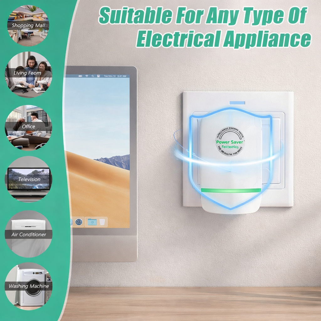 SmartVolt - Energy Saver Plug-In Power Box 90–250V Input Range