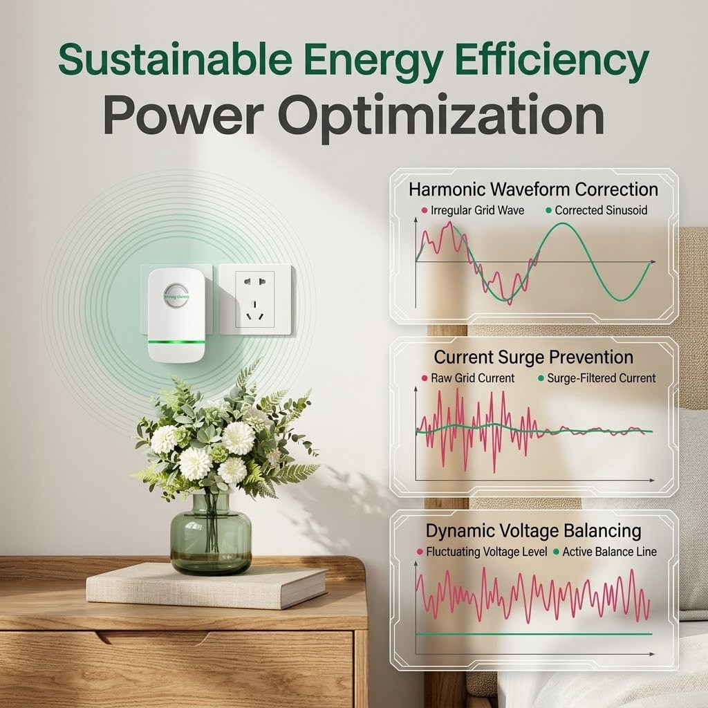 SmartVolt - Energy Saver Plug-In Power Box 90–250V Input Range